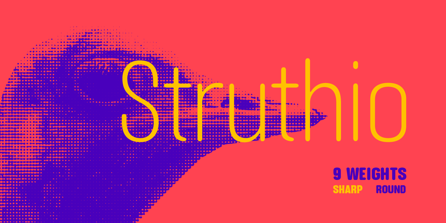 Пример шрифта Struthio #1